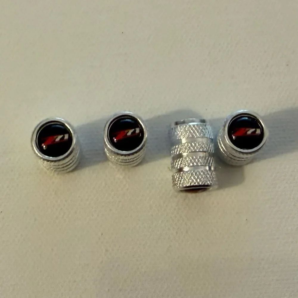 Z71 Chevrolet Valve Stem Caps in Silver Set of 4 NWT